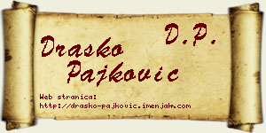 Draško Pajković vizit kartica